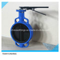 Cast Iron Body PTFE Lined Disc Wafer Butterfly Valves